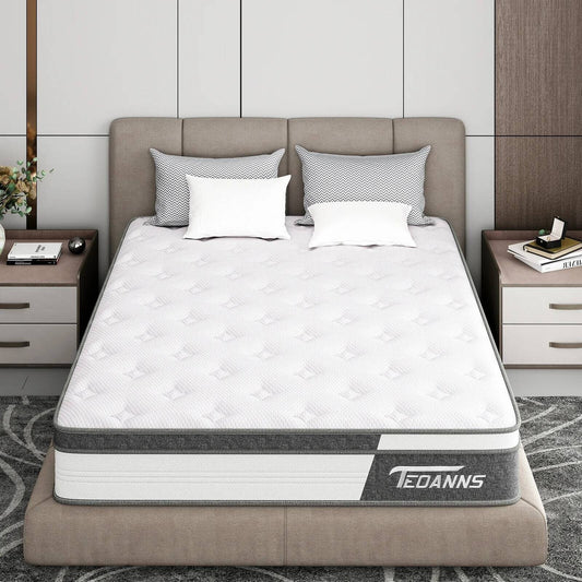 Matelas hybride en mousse à mémoire de forme et ressorts de 10 pouces