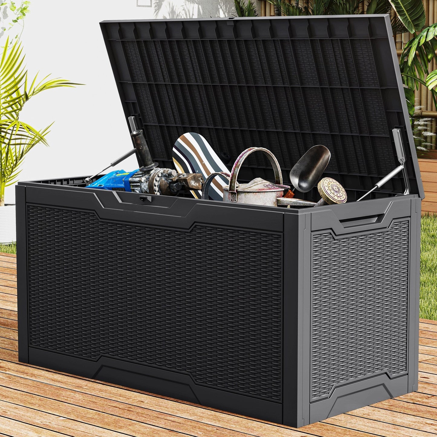 Coffre de rangement extérieur étanche de 100 gallons - Non applicable