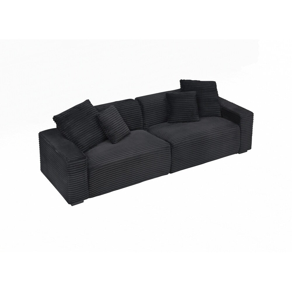 Grand canapé 4 places de 104,72 pouces avec 4 coussins décoratifs