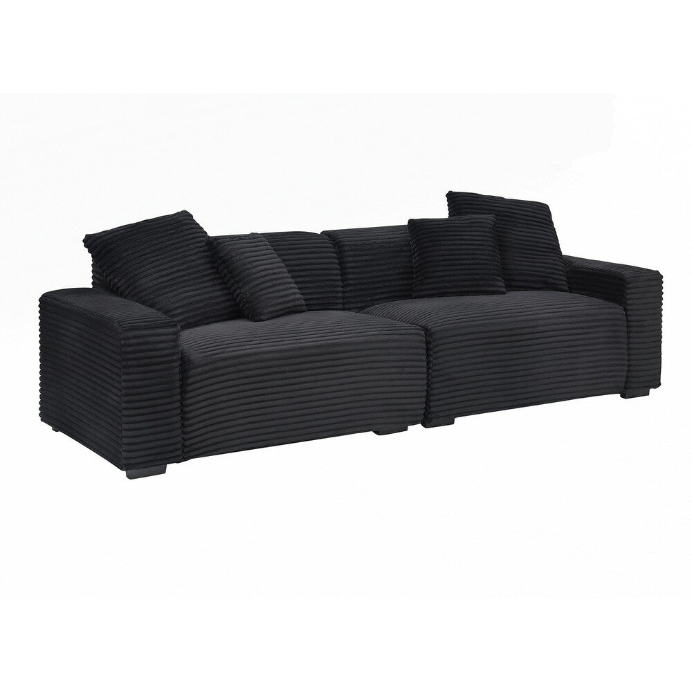 Grand canapé 4 places de 104,72 pouces avec 4 coussins décoratifs