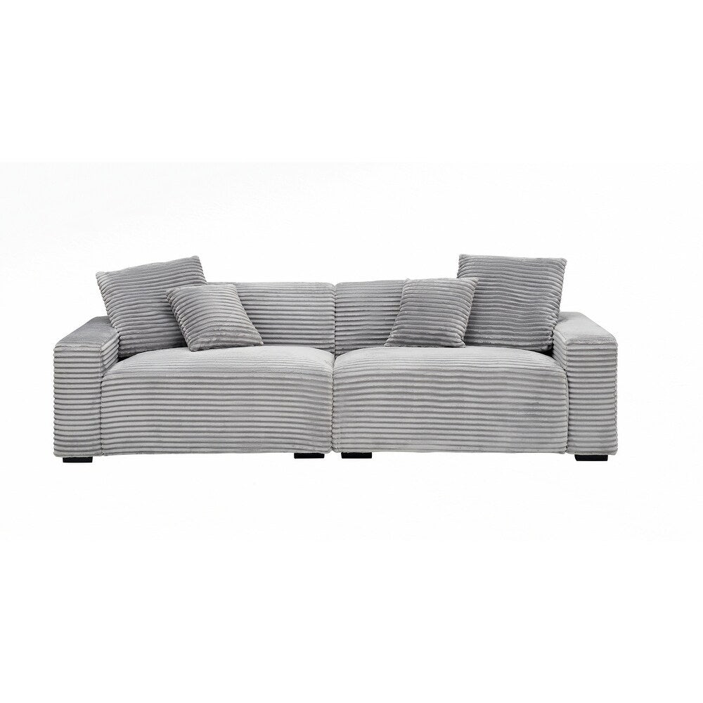 Grand canapé 4 places de 104,72 pouces avec 4 coussins décoratifs