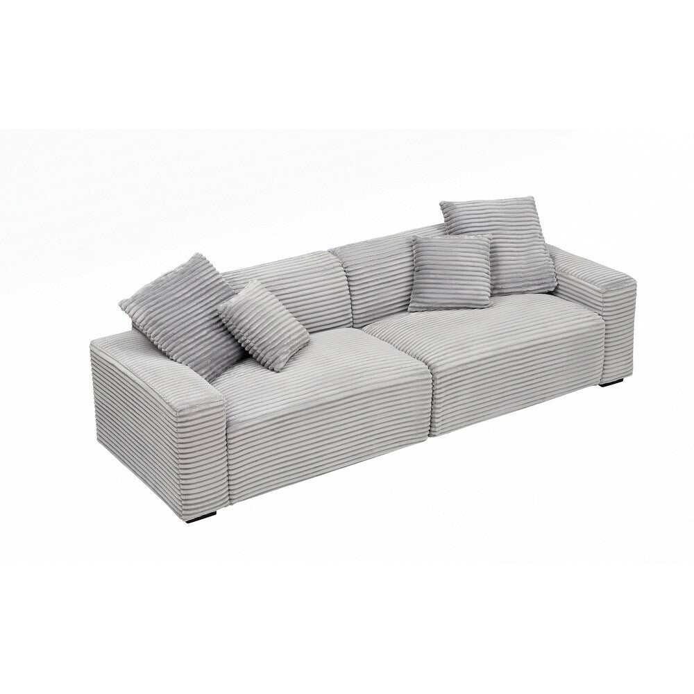 Grand canapé 4 places de 104,72 pouces avec 4 coussins décoratifs
