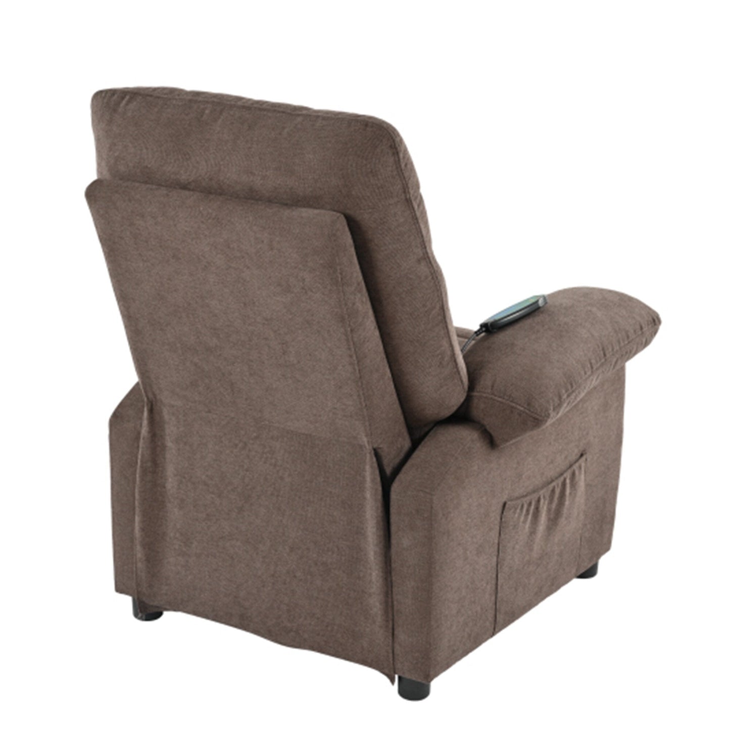 Fauteuil inclinable électrique à 160° pour personnes âgées, avec massage à 8 points, chauffage et tissu chenille doux