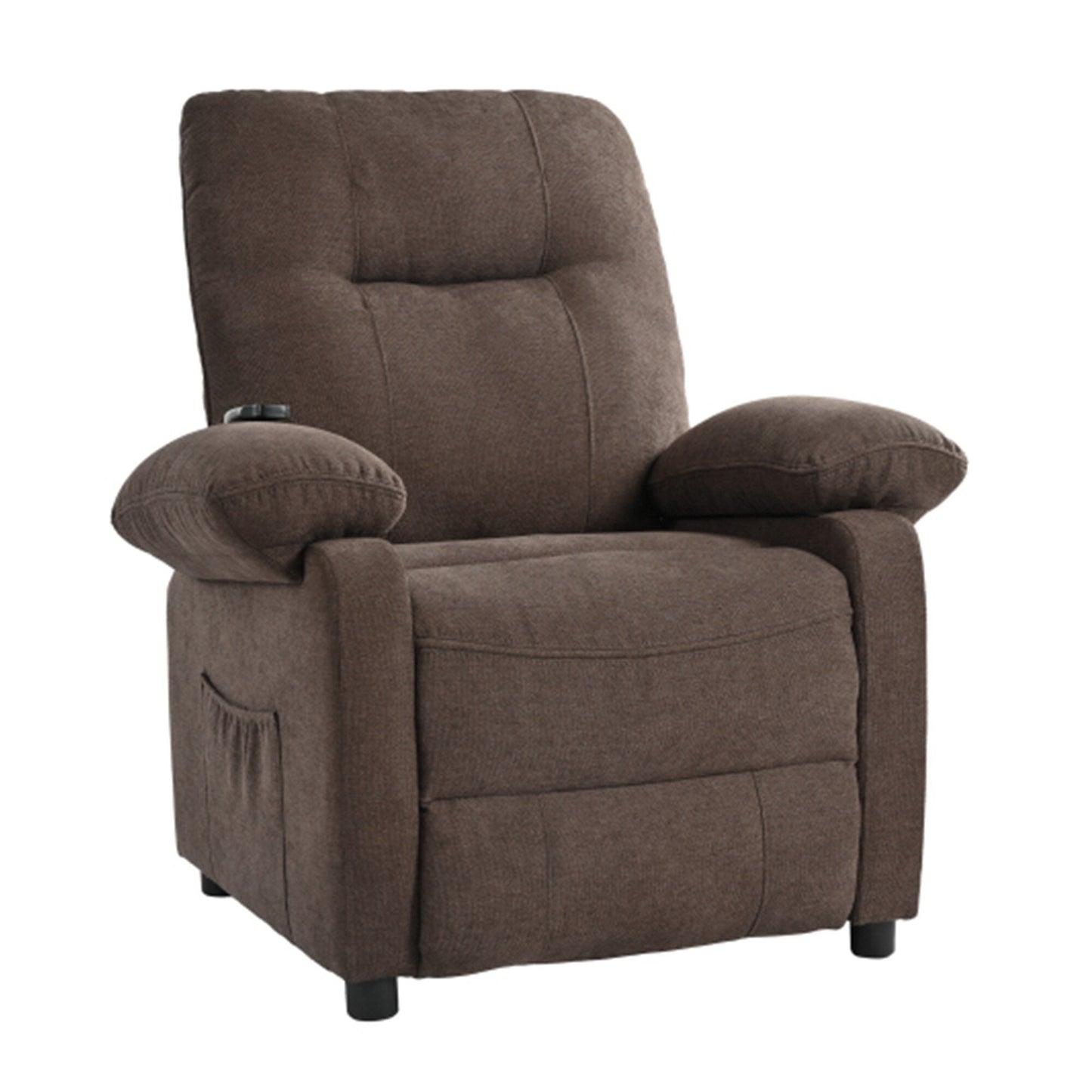 Fauteuil inclinable électrique à 160° pour personnes âgées, avec massage à 8 points, chauffage et tissu chenille doux