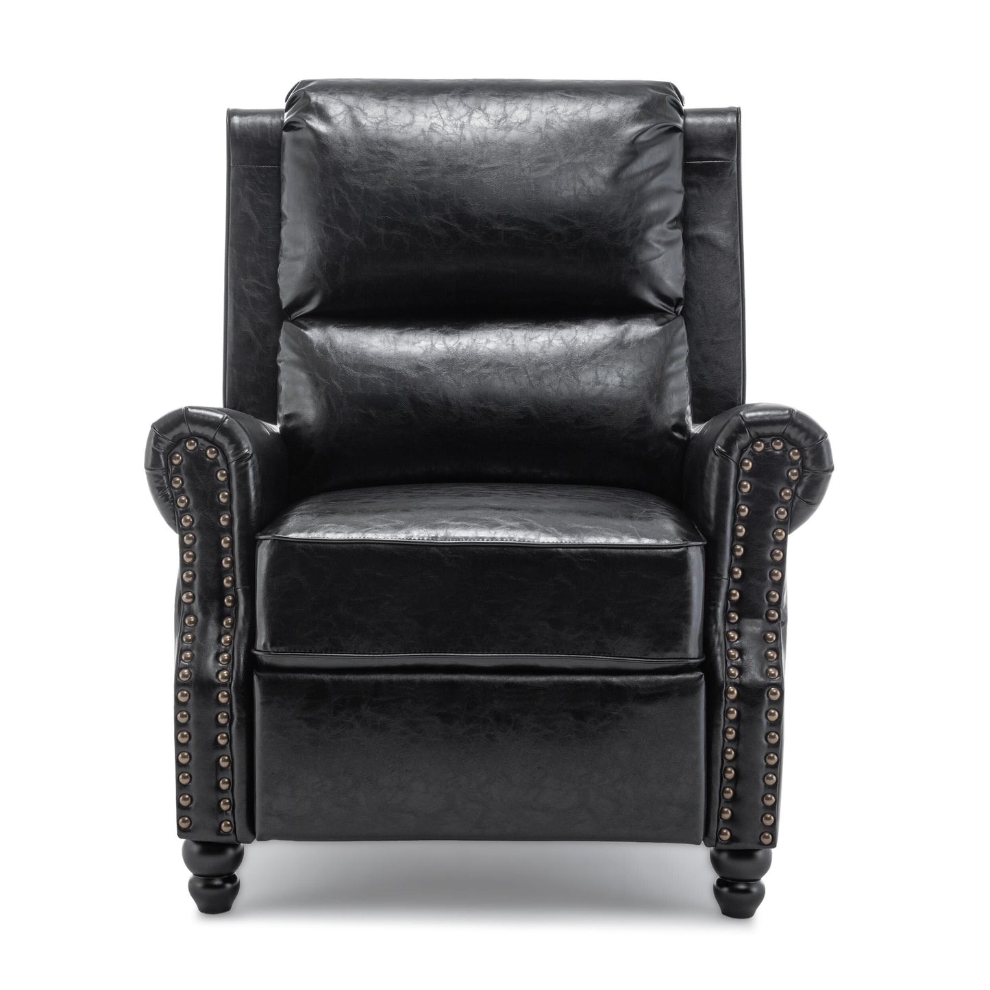 Ensemble de 2 fauteuils inclinables rembourrés à tête de clou