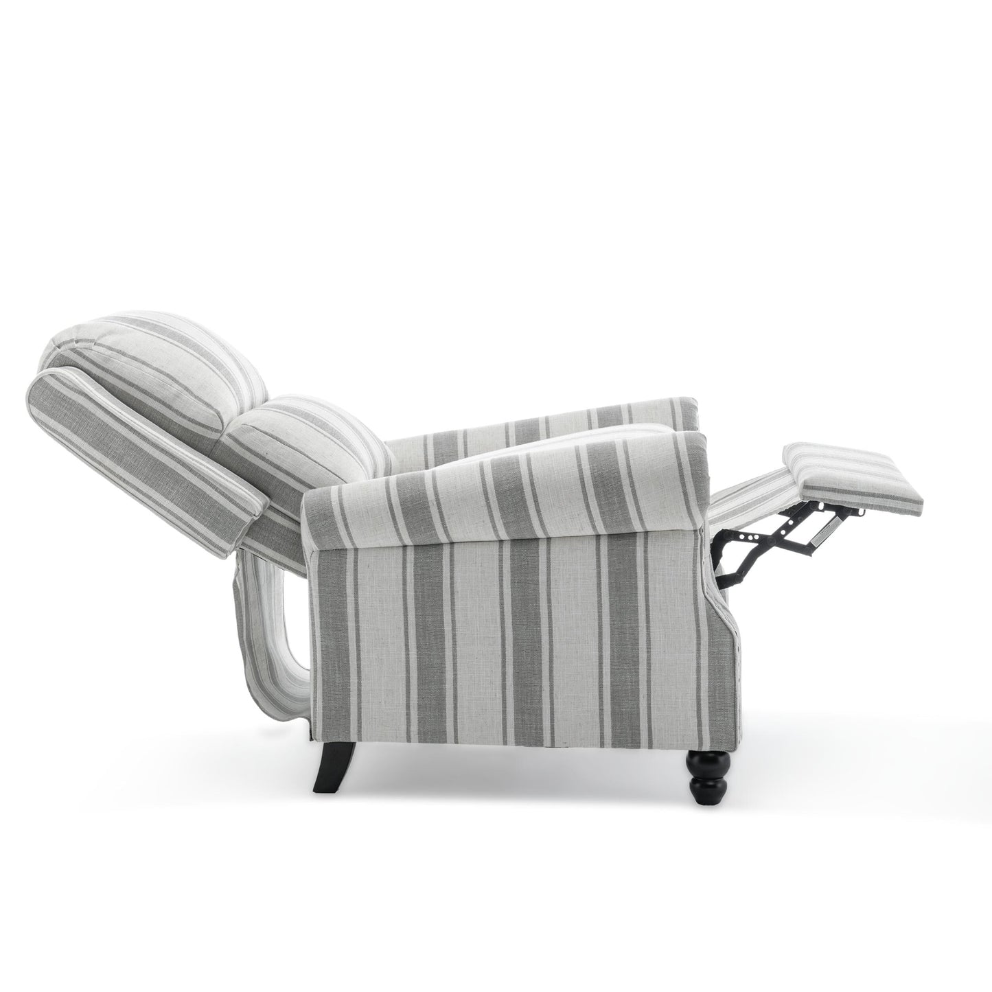Ensemble de 2 fauteuils inclinables rembourrés à tête de clou