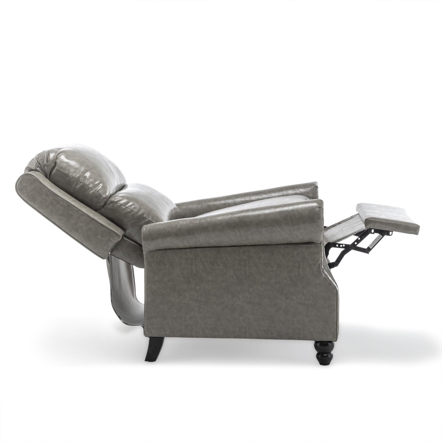 Ensemble de 2 fauteuils inclinables rembourrés à tête de clou
