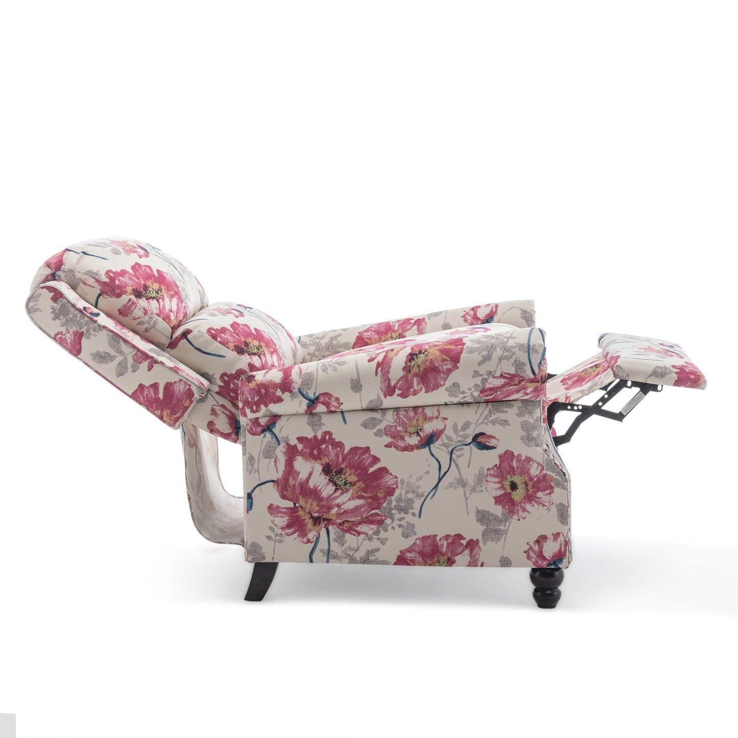 Ensemble de 2 fauteuils inclinables rembourrés à tête de clou