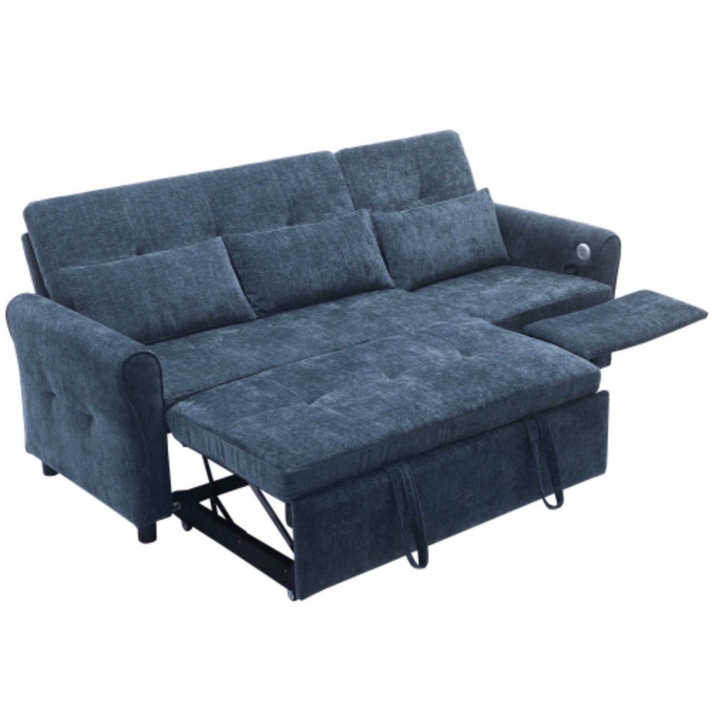 Canapé 2 en 1 avec lit gigogne et fauteuil inclinable réversible par Harper&Bright Designs