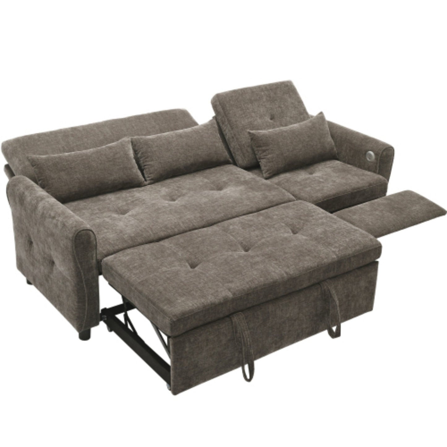 Canapé 2 en 1 avec lit gigogne et fauteuil inclinable réversible par Harper&Bright Designs