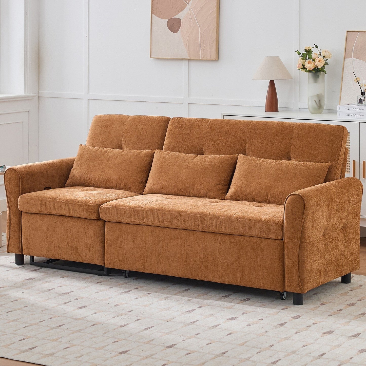Canapé 2 en 1 avec lit gigogne et fauteuil inclinable réversible par Harper&Bright Designs