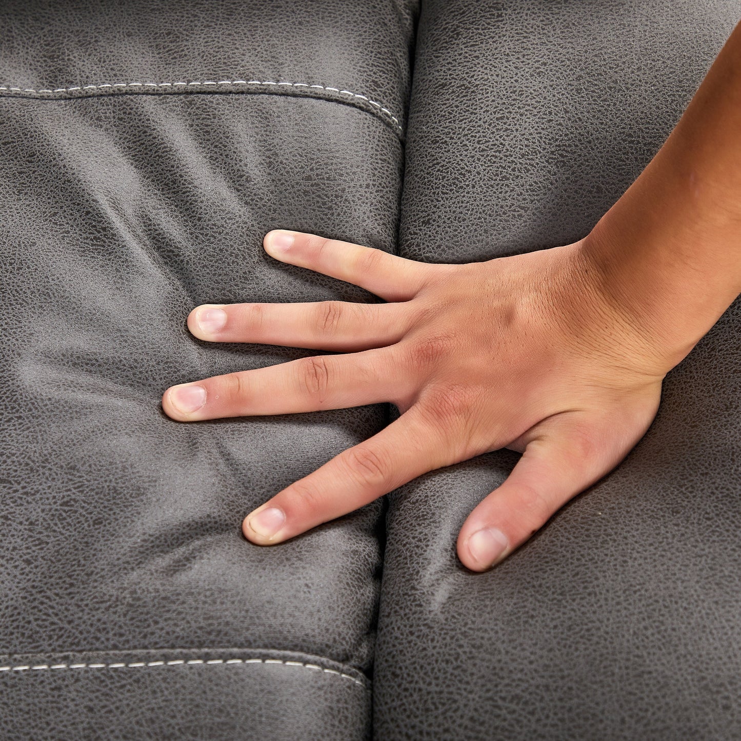 Fauteuil inclinable pivotant à 240° avec double moteur, appui-tête électrique, positions d'inclinaison infinies, ports de charge USB et repose-pieds