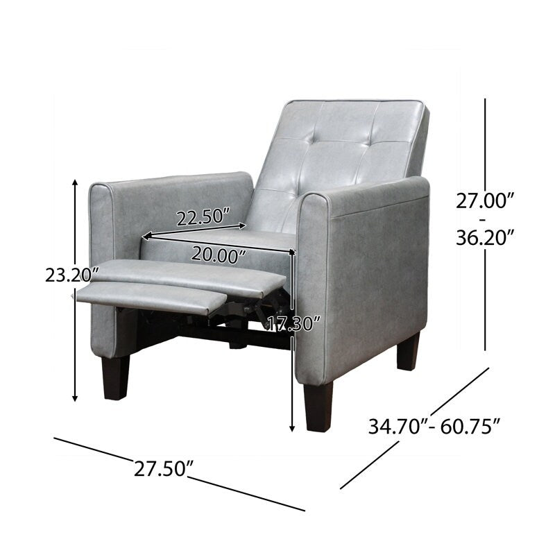 Fauteuil inclinable manuel large de 26,75 po