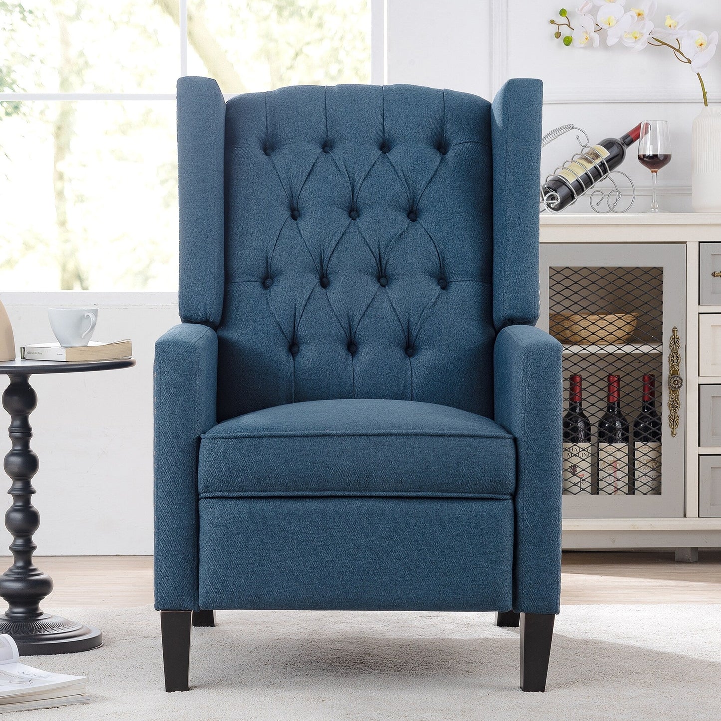 Fauteuil inclinable manuel en tissu large de 27,16 pouces