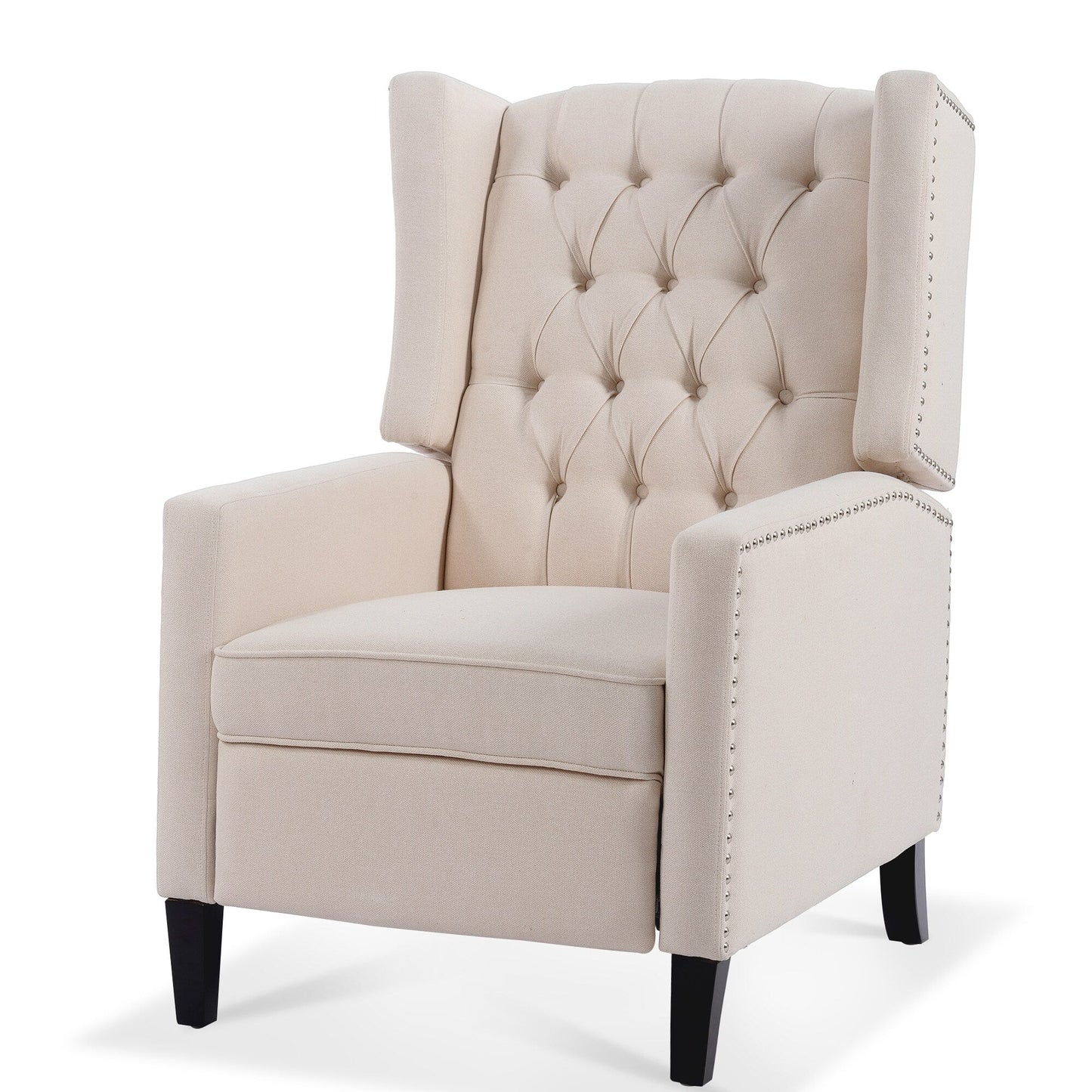 Fauteuil inclinable manuel en tissu large de 27,16 pouces