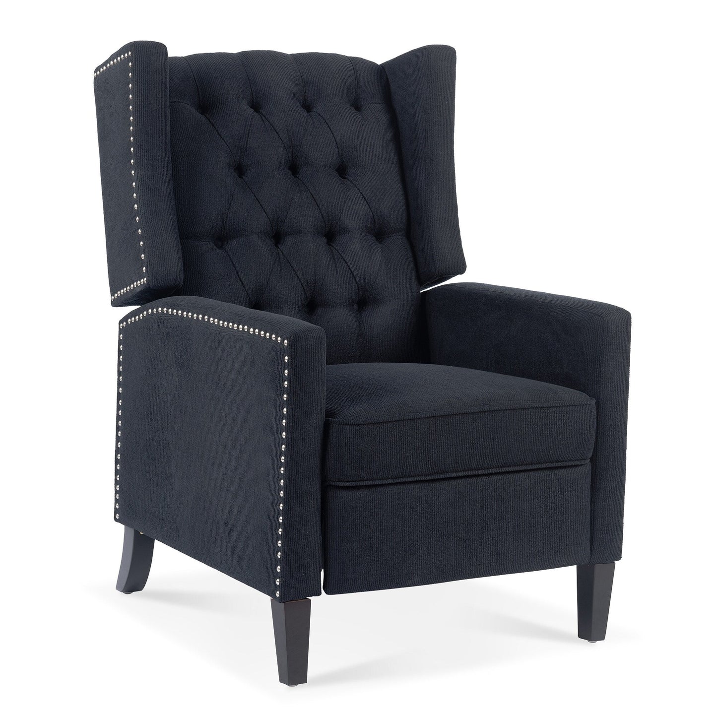 Fauteuil inclinable manuel en tissu large de 27,16 pouces