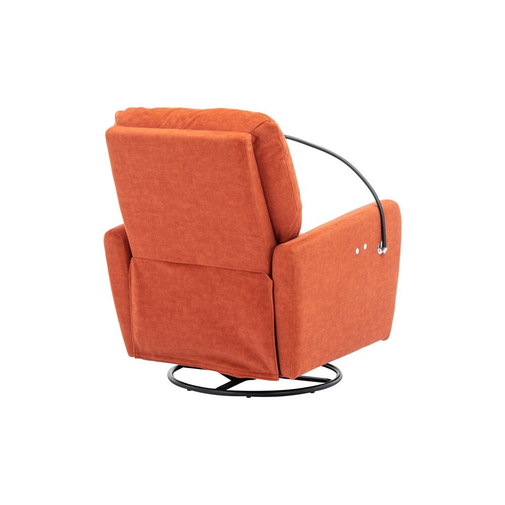 Fauteuil inclinable électrique pivotant à 270 degrés avec support pour téléphone