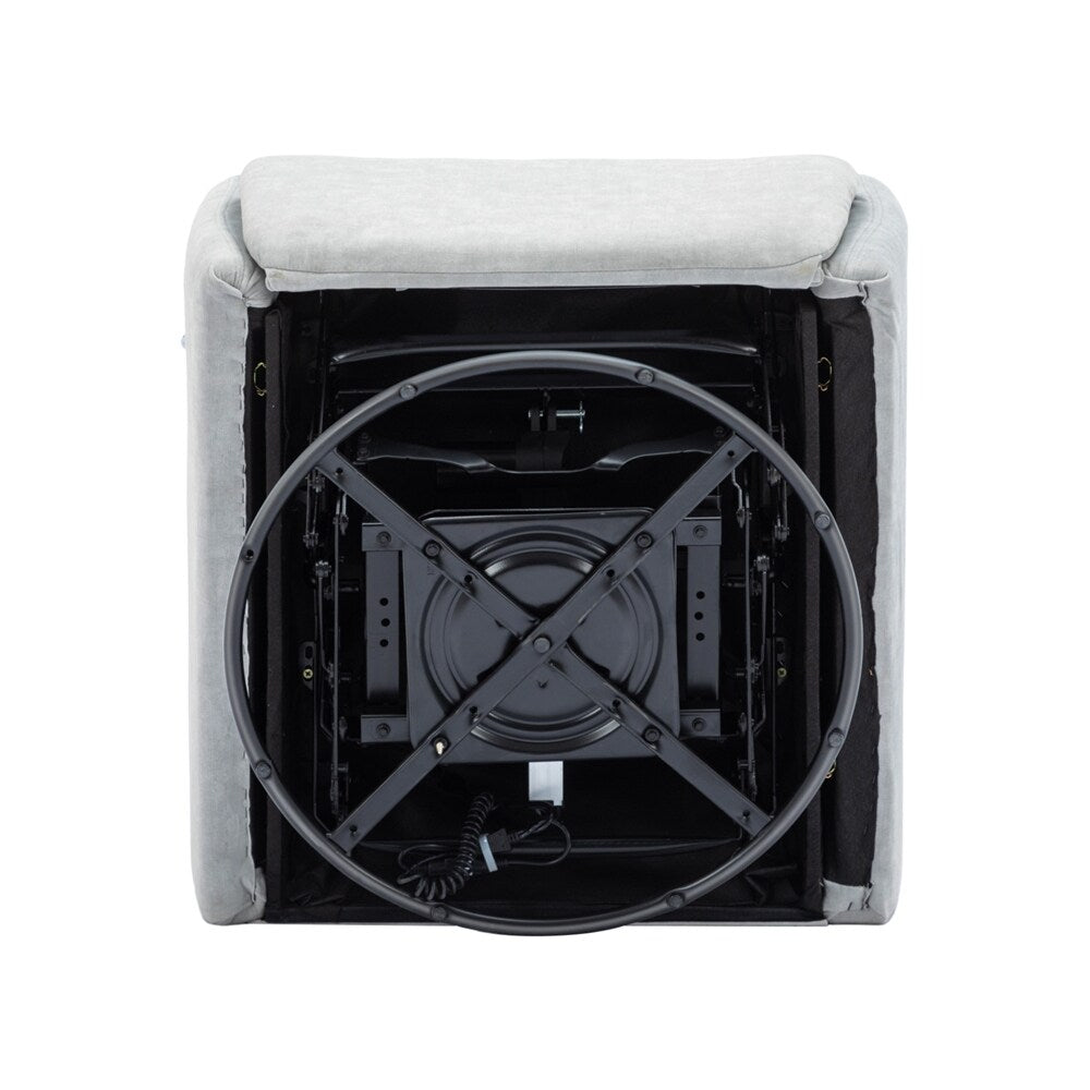 Fauteuil inclinable électrique pivotant à 270 degrés avec support pour téléphone