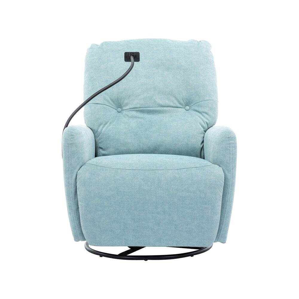 Fauteuil inclinable électrique pivotant à 270 degrés avec support pour téléphone