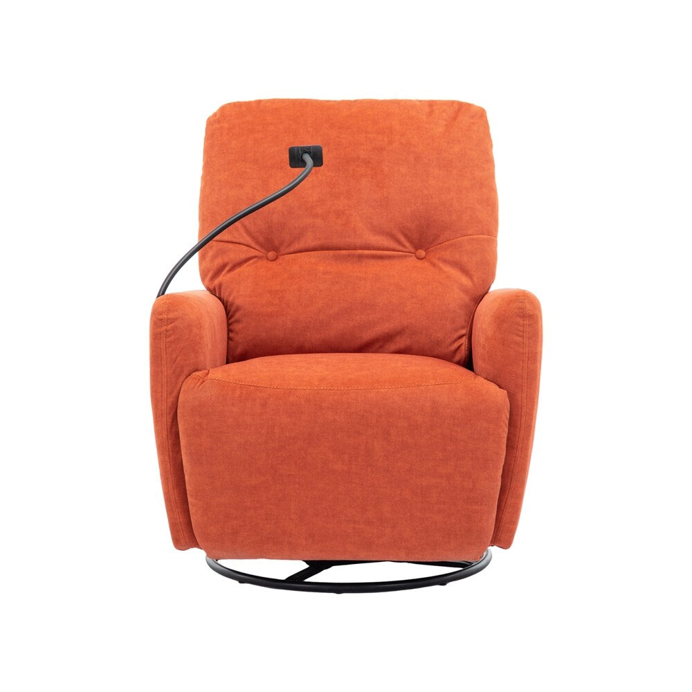 Fauteuil inclinable électrique pivotant à 270 degrés avec support pour téléphone