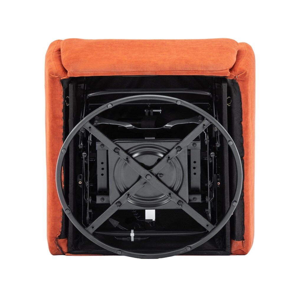 Fauteuil inclinable électrique pivotant à 270 degrés avec support pour téléphone