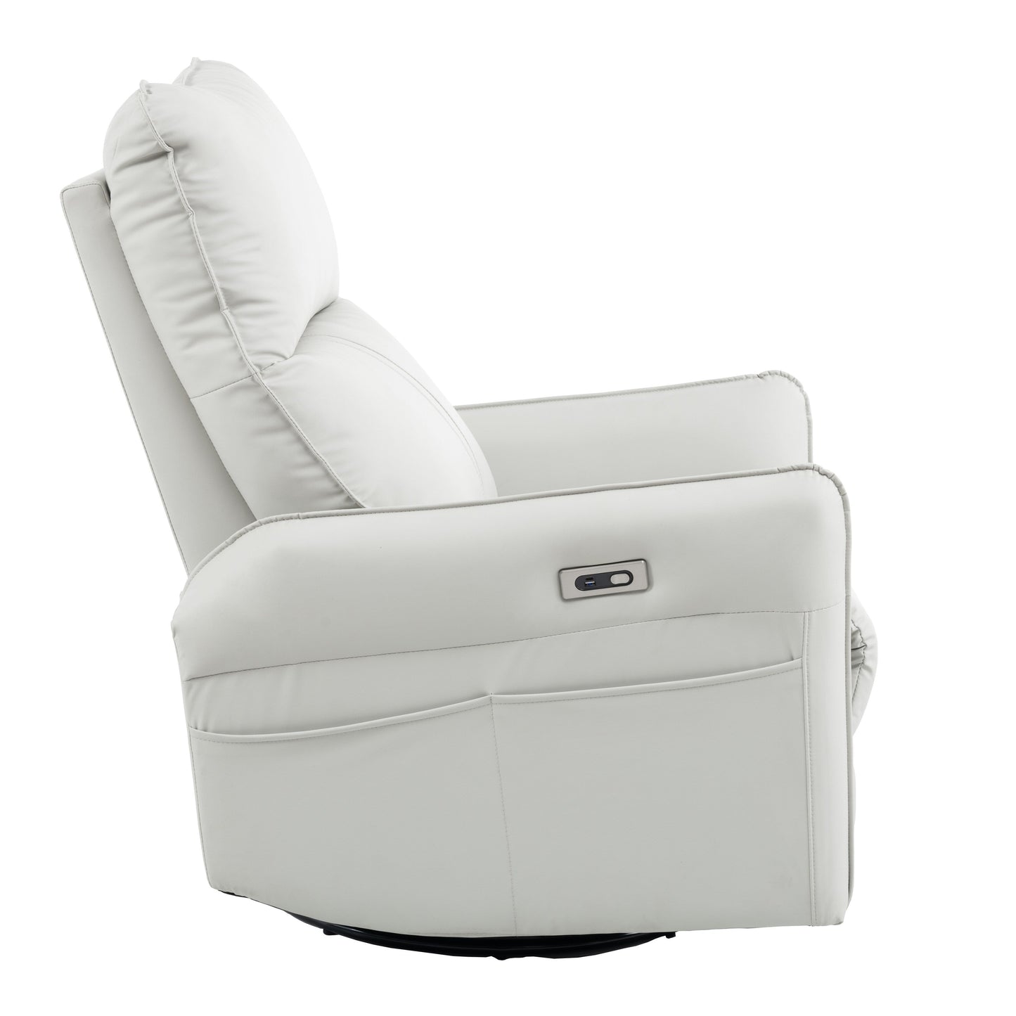 Fauteuil inclinable électrique pivotant à 270° avec ports USB