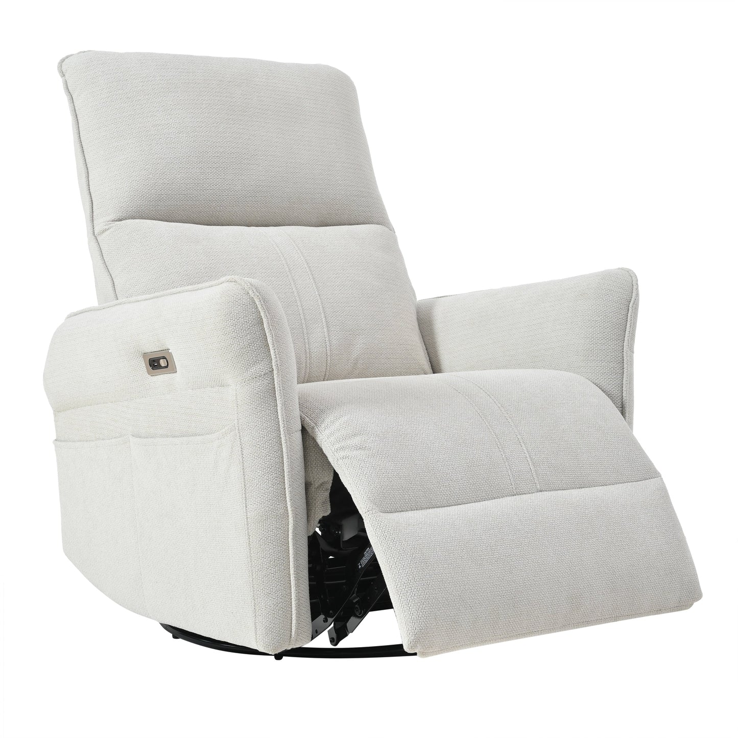 Fauteuil inclinable électrique pivotant à 270° avec ports USB