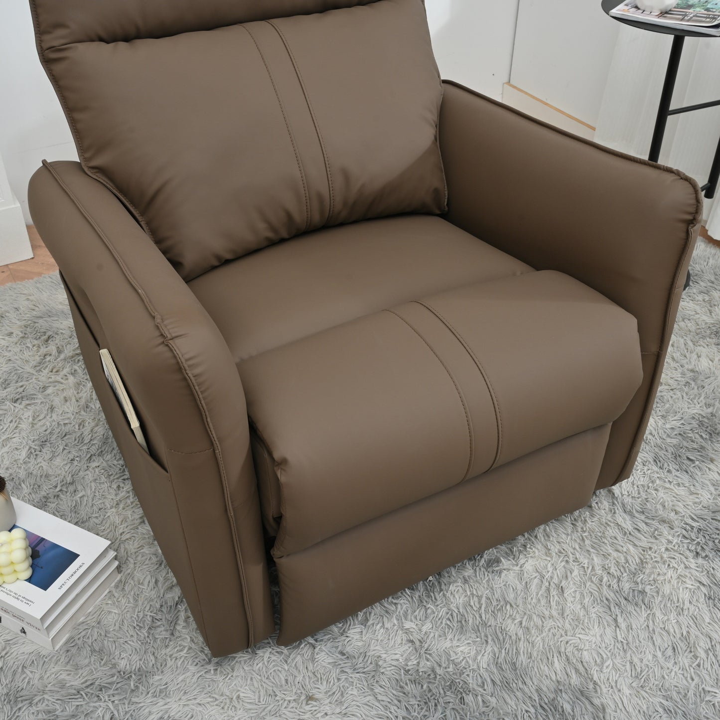 Fauteuil inclinable électrique pivotant à 270° avec ports USB