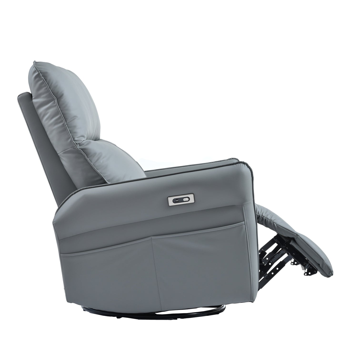 Fauteuil inclinable électrique pivotant à 270° avec ports USB