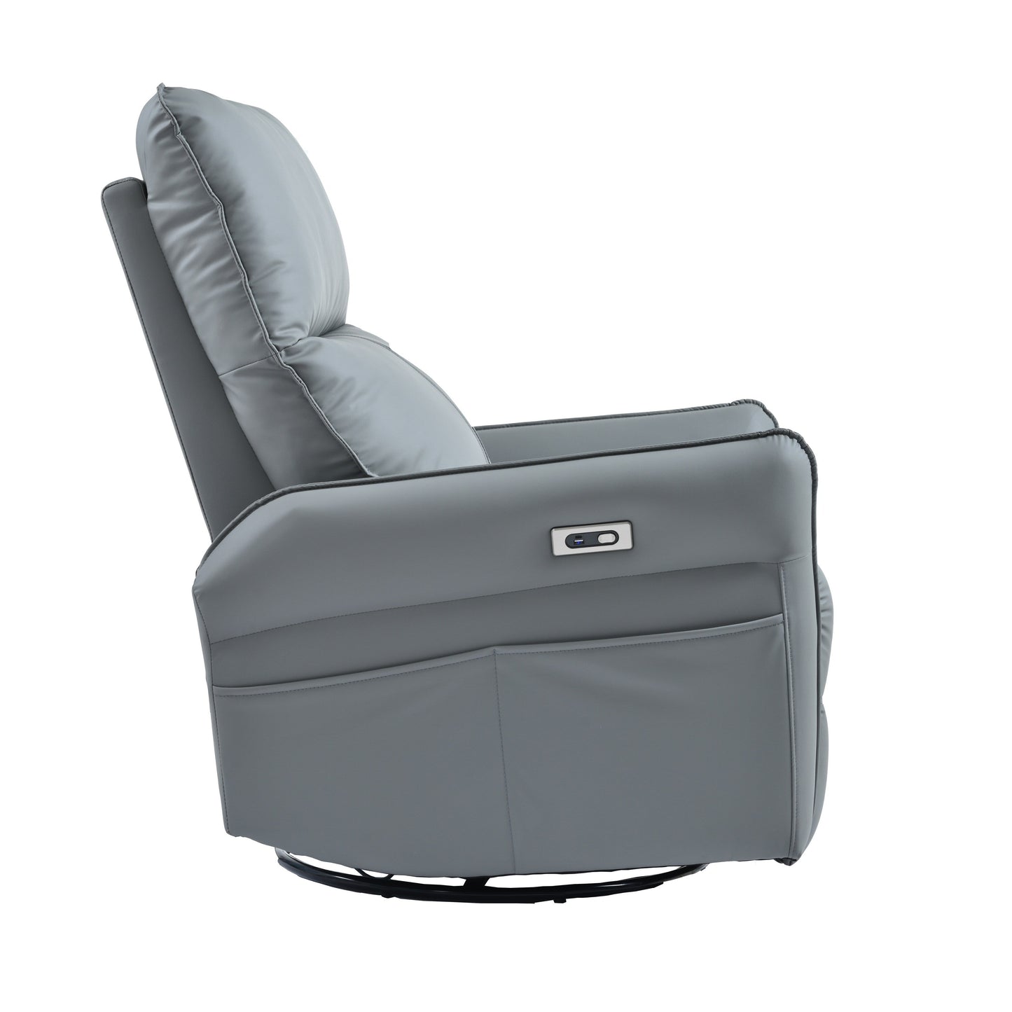 Fauteuil inclinable électrique pivotant à 270° avec ports USB