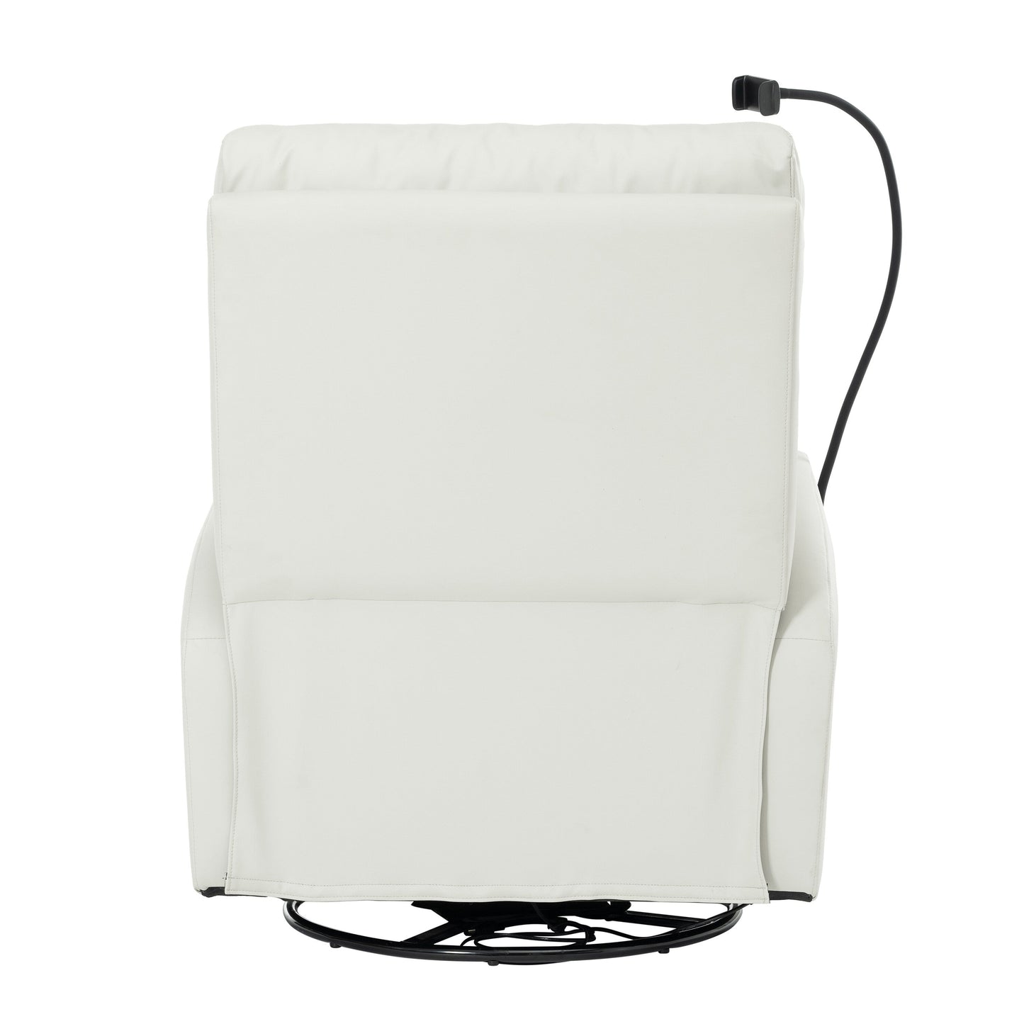 Fauteuil inclinable pivotant à 270° avec ports USB, inclinaison électrique et confort rembourré pour une détente ultime