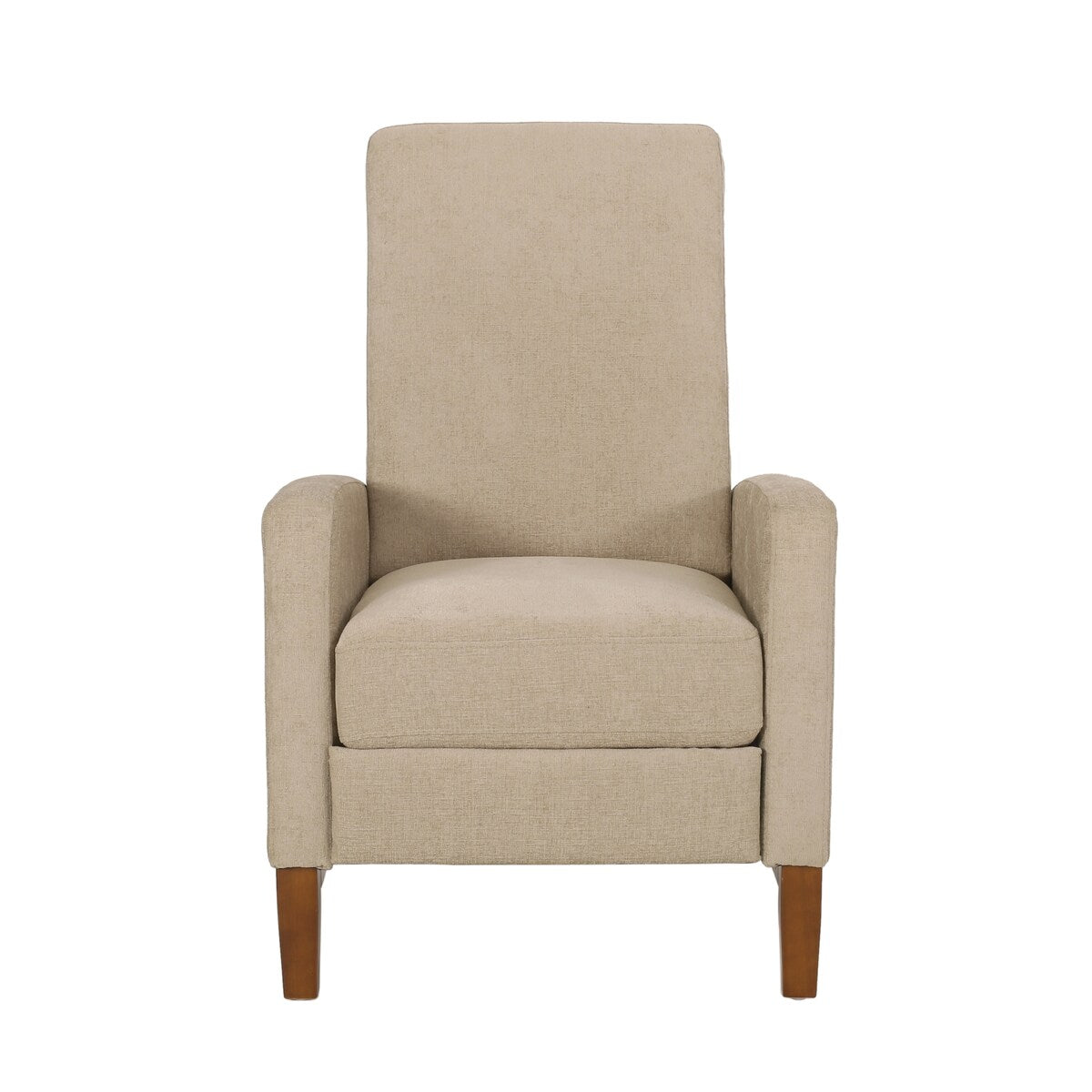 Canapé inclinable classique en bois de 27 po, fauteuil club manuel, rembourré, meuble de salon