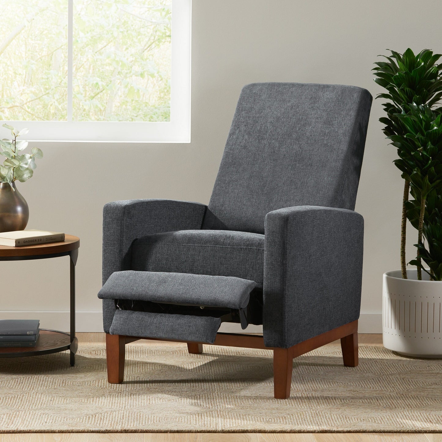 Fauteuil inclinable manuel en bois de 27 po de large