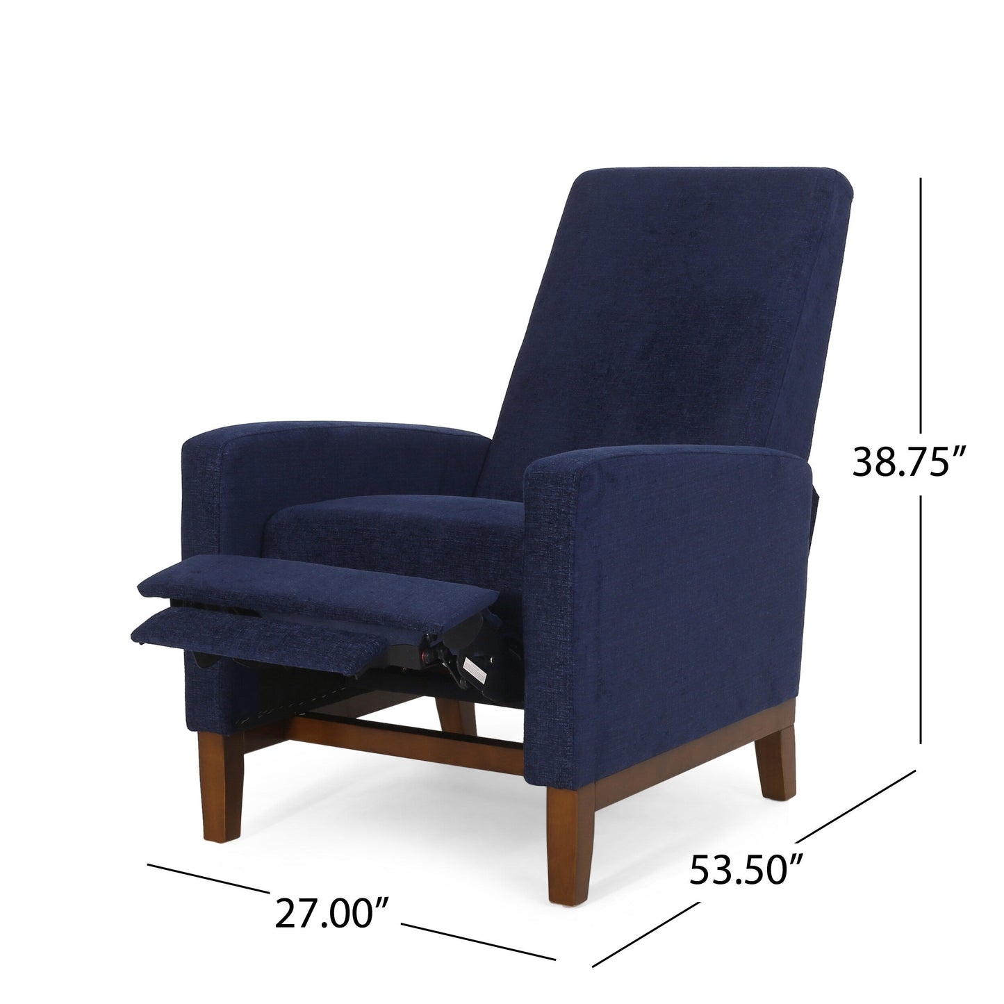 Fauteuil inclinable manuel en bois de 27 po de large