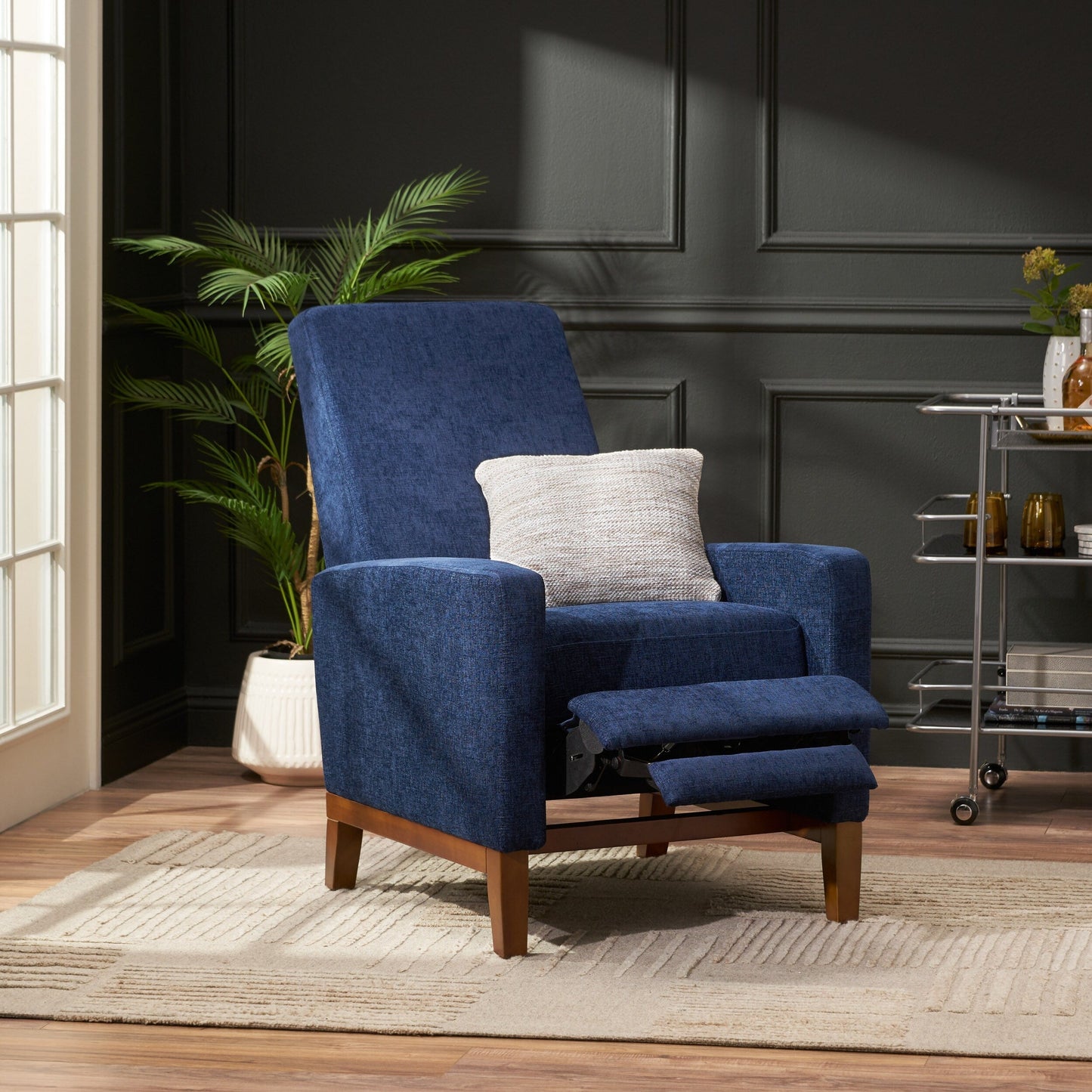Fauteuil inclinable manuel en bois de 27 po de large