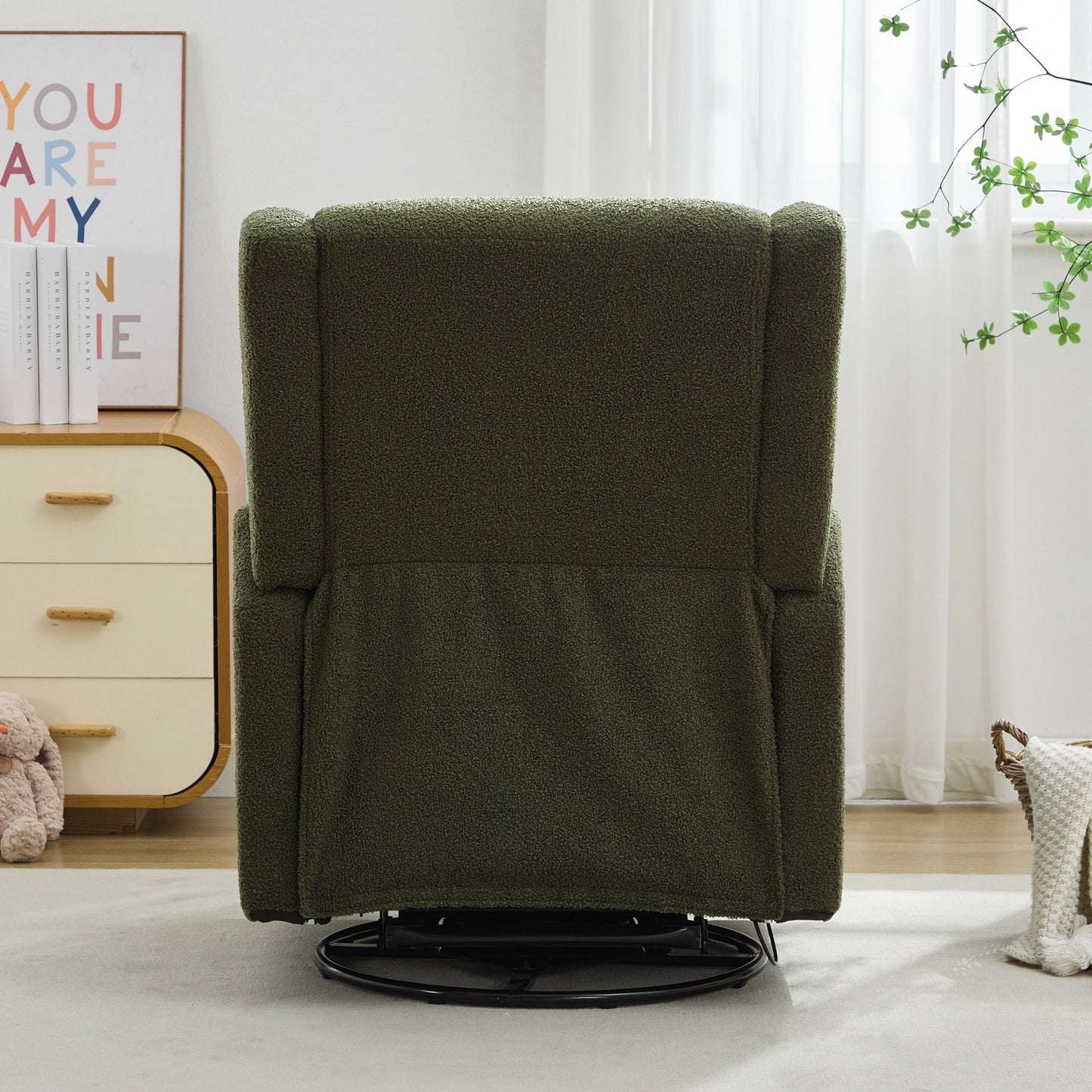 Fauteuil inclinable pivotant à oreilles de 29,5 po de large