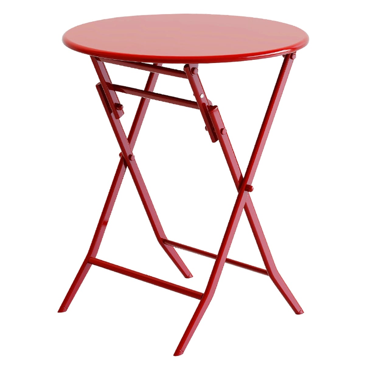 Ensemble bistro de patio 3 pièces avec table ronde pliable et chaises