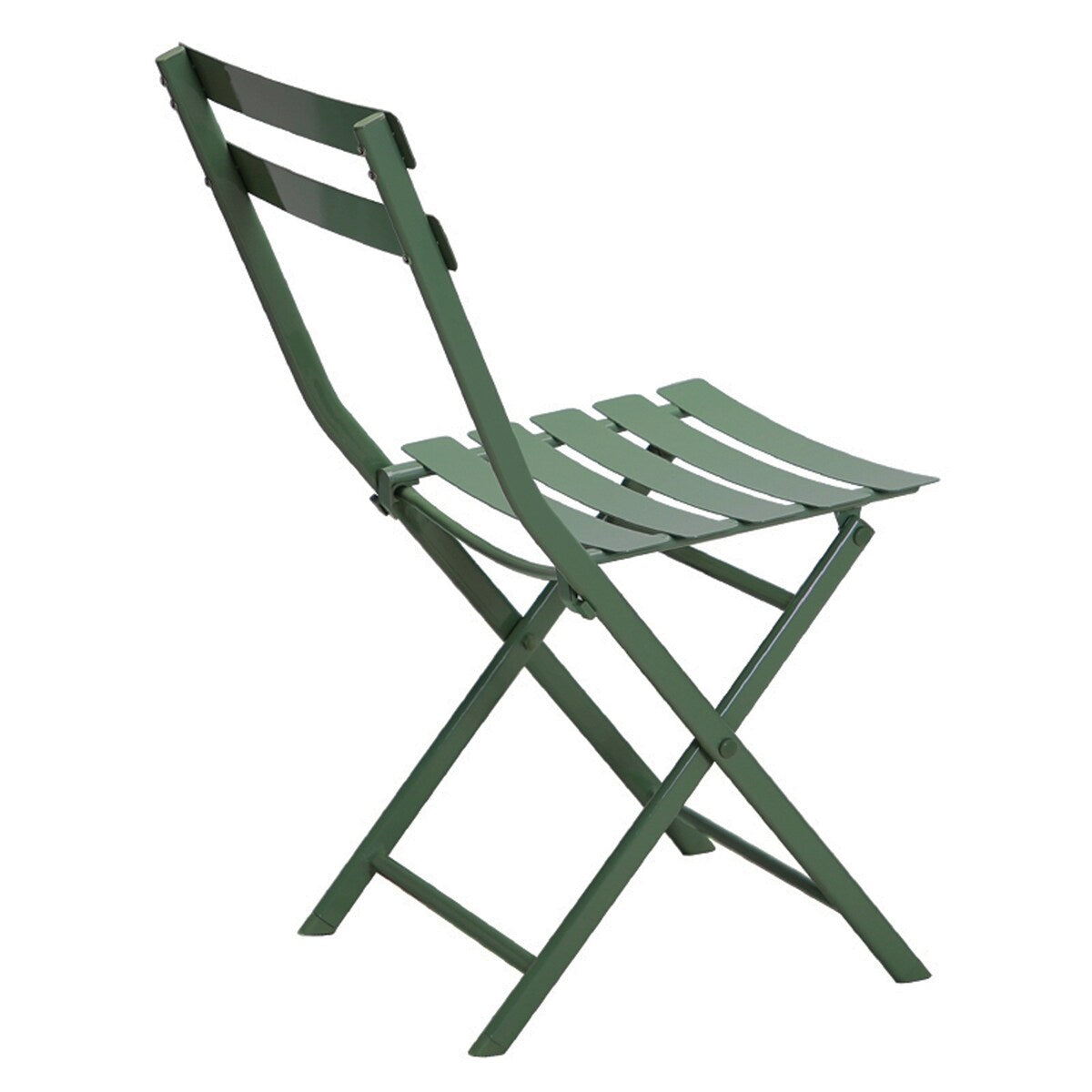 Ensemble bistrot minimaliste 3 pièces pour patio avec table carrée pliable et chaises - 3 pièces