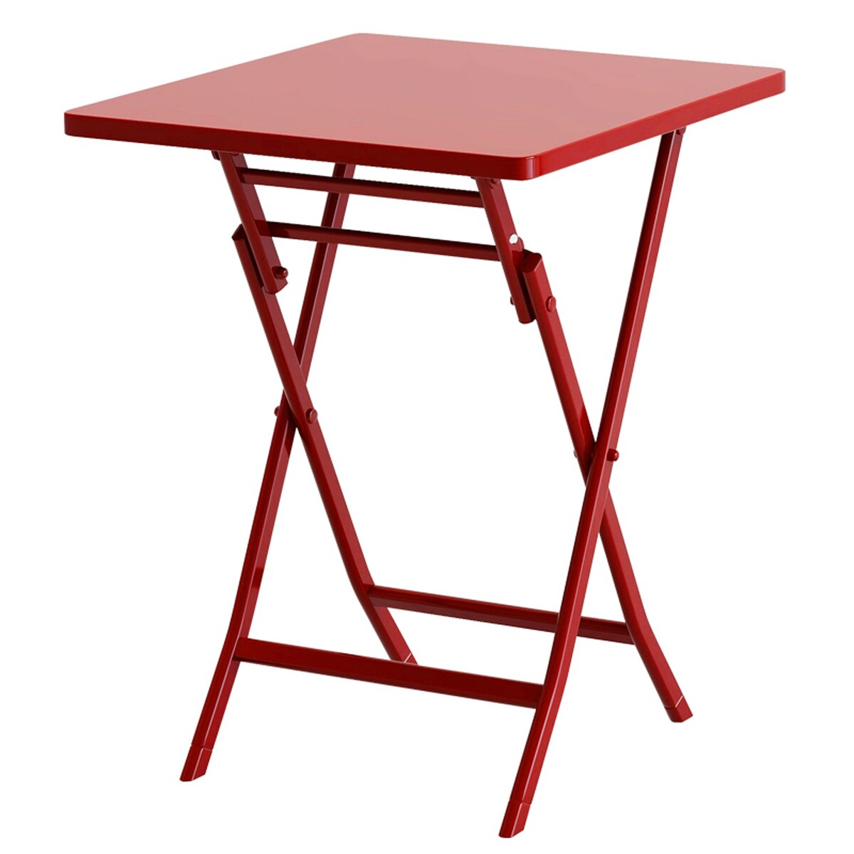 Ensemble bistrot minimaliste 3 pièces pour patio avec table carrée pliable et chaises - 3 pièces