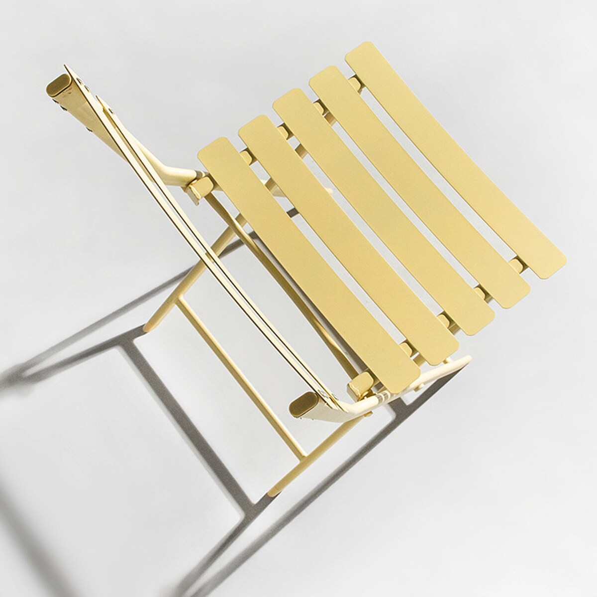 Ensemble bistrot minimaliste 3 pièces pour patio avec table carrée pliable et chaises - 3 pièces