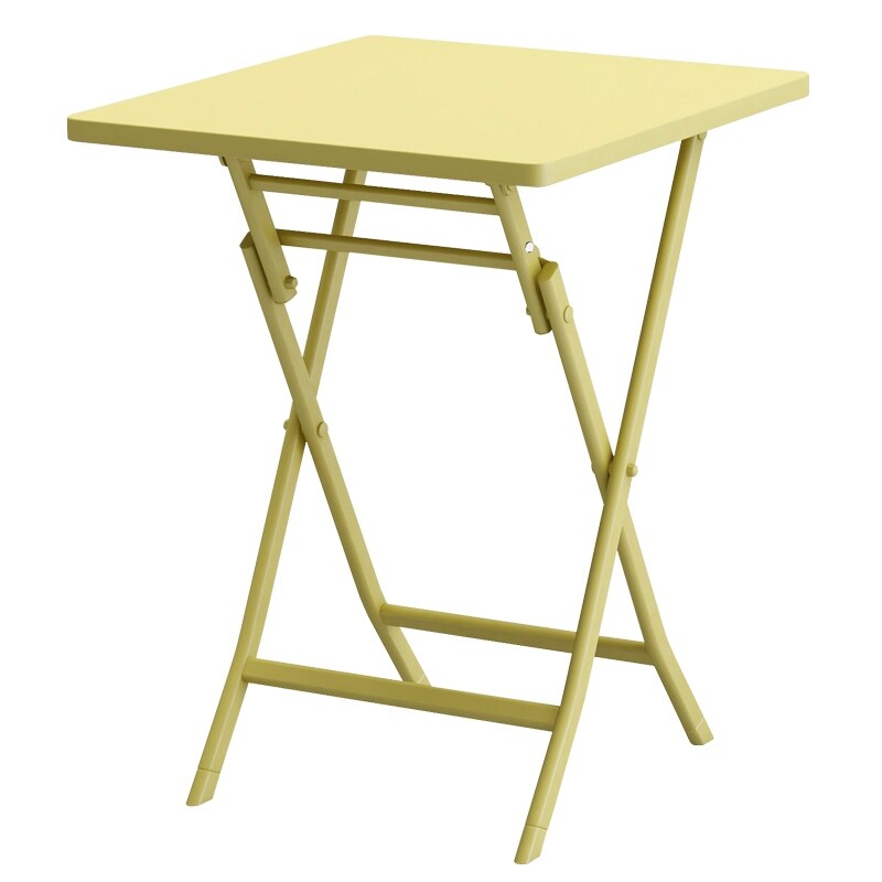 Ensemble bistrot minimaliste 3 pièces pour patio avec table carrée pliable et chaises - 3 pièces
