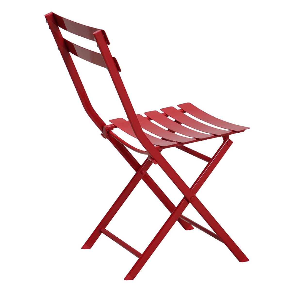 Ensemble bistrot minimaliste 3 pièces pour patio avec table carrée pliable et chaises - 3 pièces