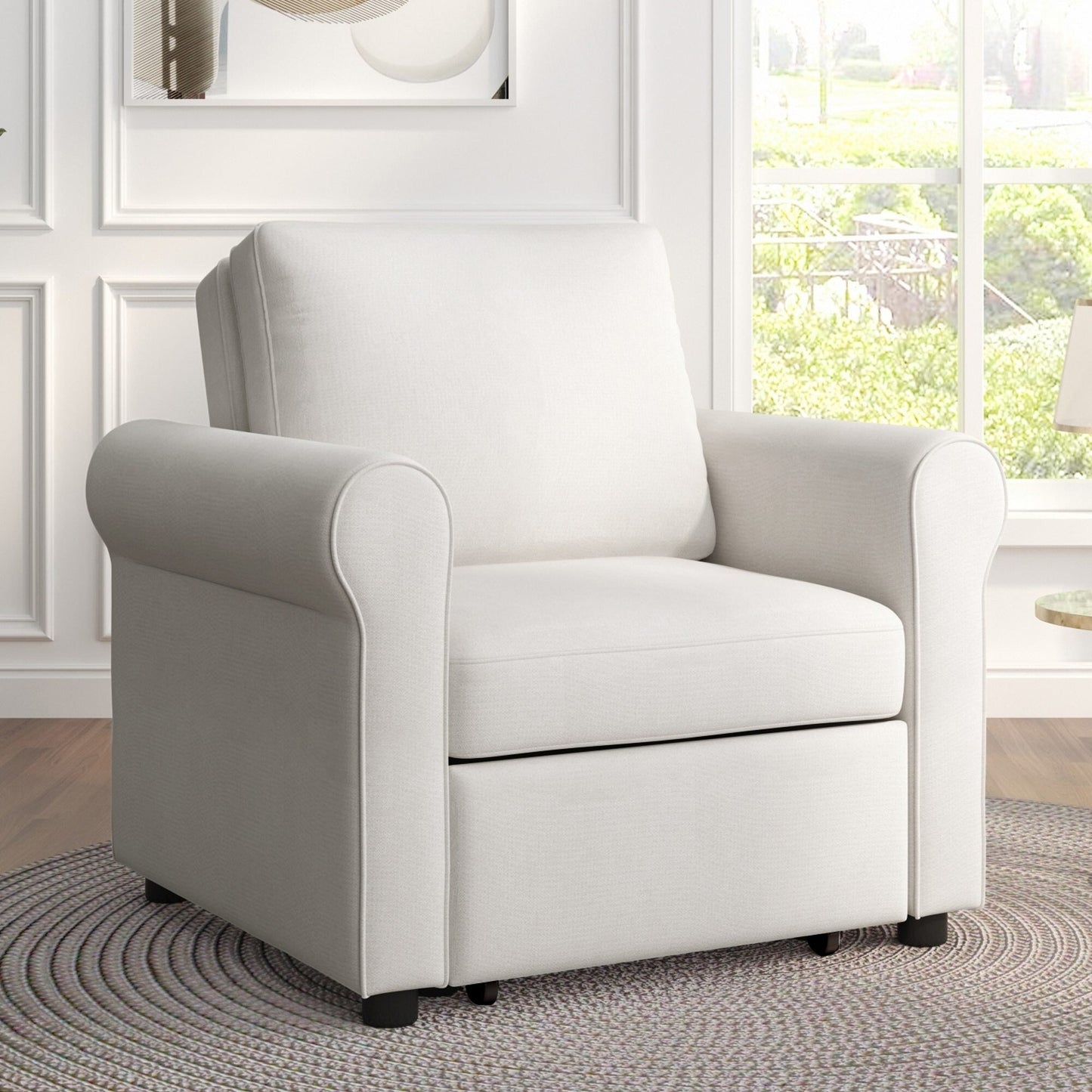 Canapé-lit 3 en 1 réglable, fauteuil gigogne, convertible et pliable pour le salon