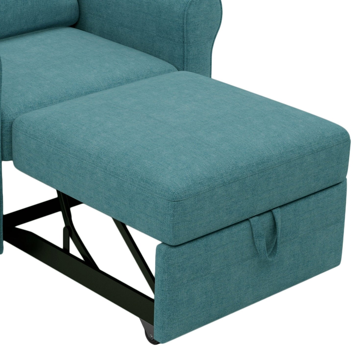 Canapé-lit 3 en 1 réglable, fauteuil gigogne, convertible et pliable pour le salon
