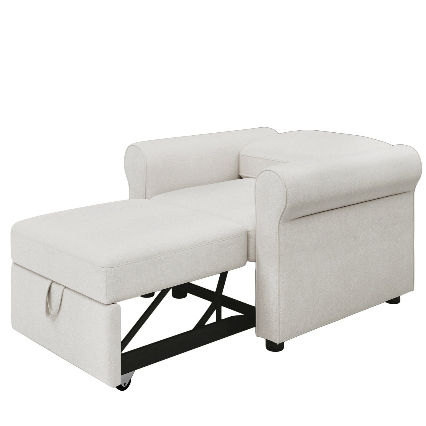 Canapé-lit 3 en 1 réglable, fauteuil gigogne, convertible et pliable pour le salon