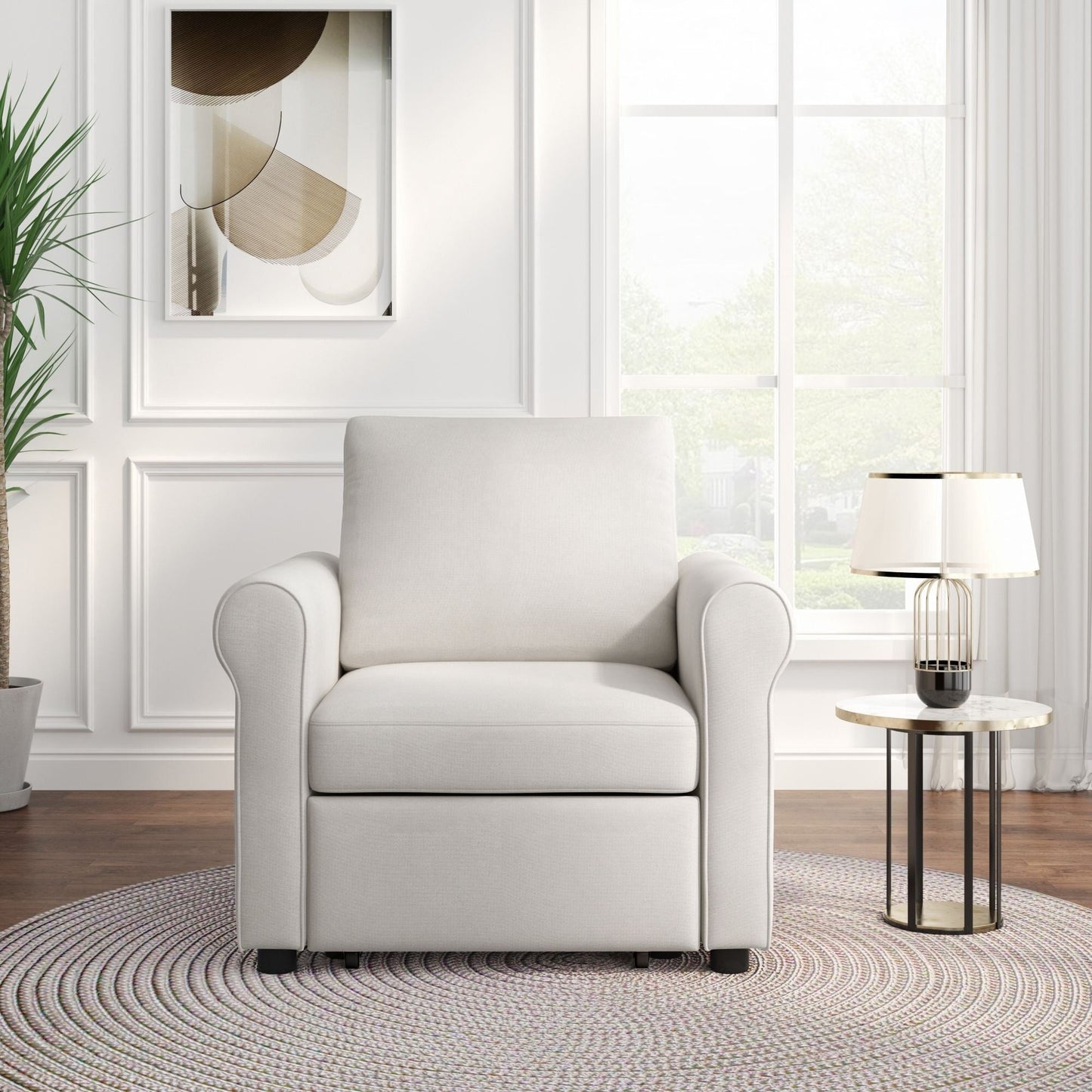 Canapé-lit 3 en 1 réglable, fauteuil gigogne, convertible et pliable pour le salon