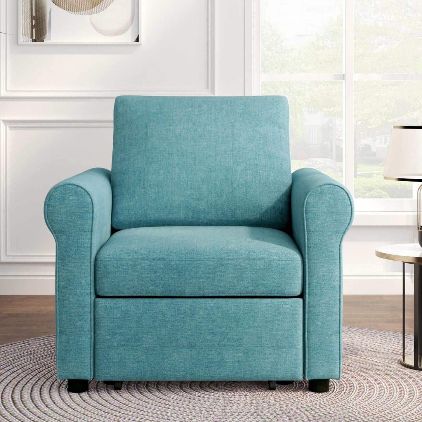 Canapé-lit 3 en 1 réglable, fauteuil gigogne, convertible et pliable pour le salon
