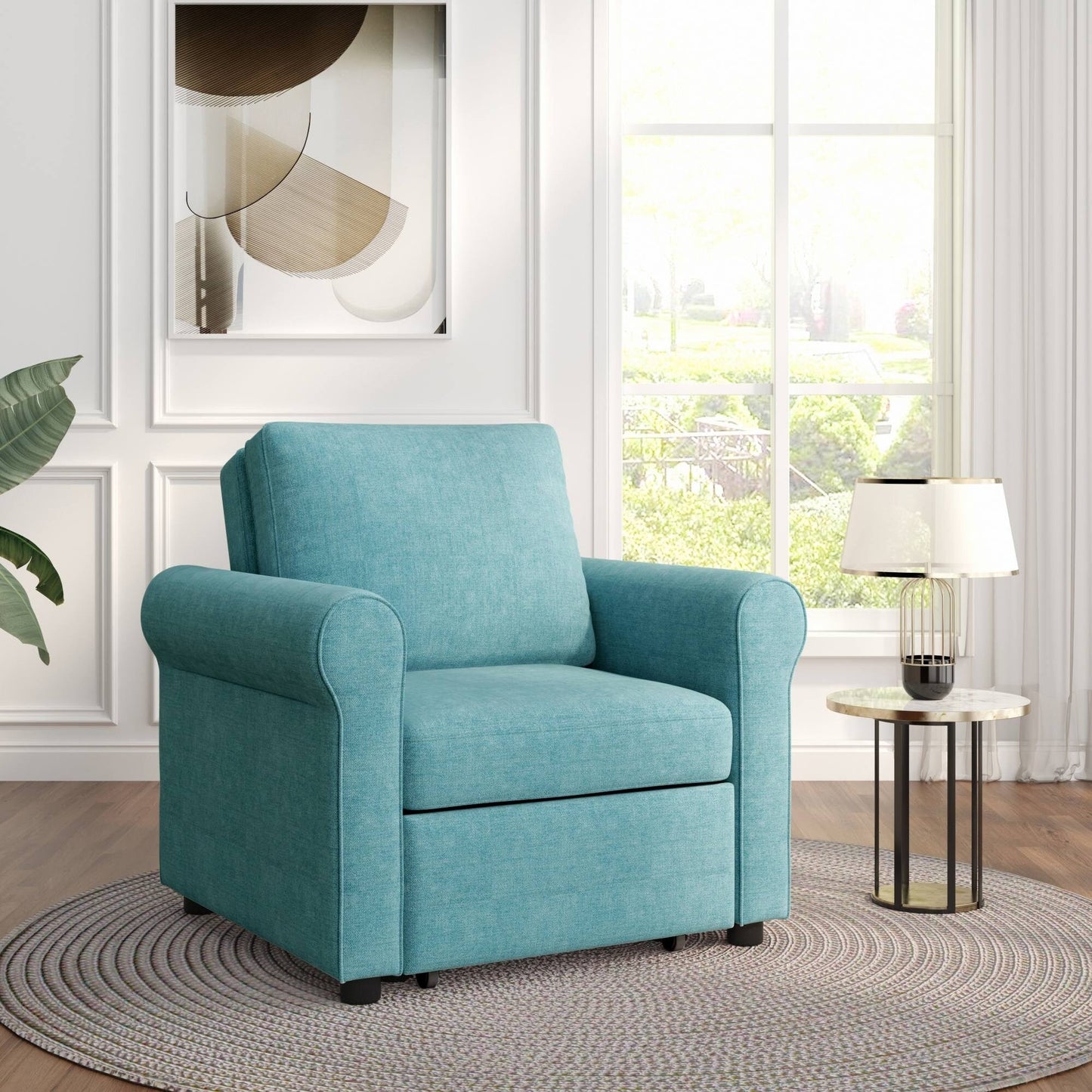 Canapé-lit 3 en 1 réglable, fauteuil gigogne, convertible et pliable pour le salon