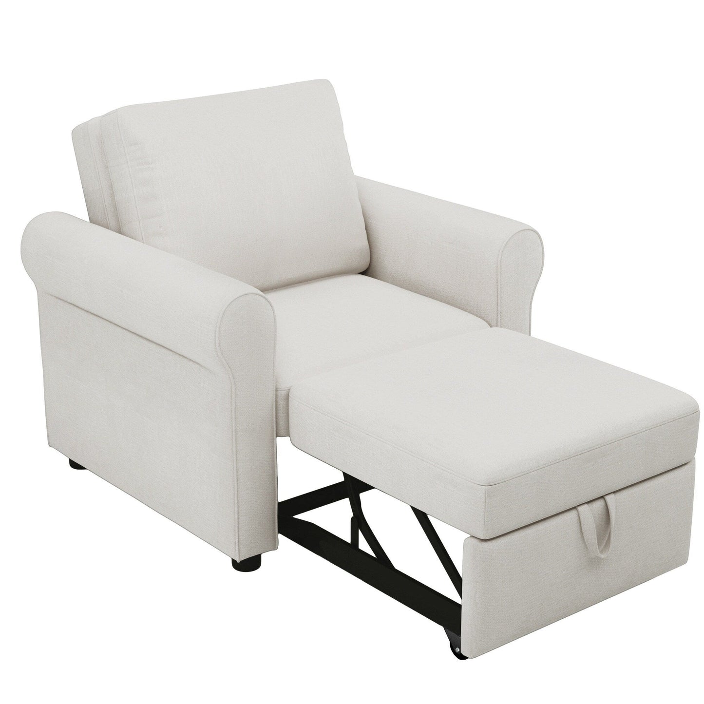 Canapé-lit 3 en 1 réglable, fauteuil gigogne, convertible et pliable pour le salon