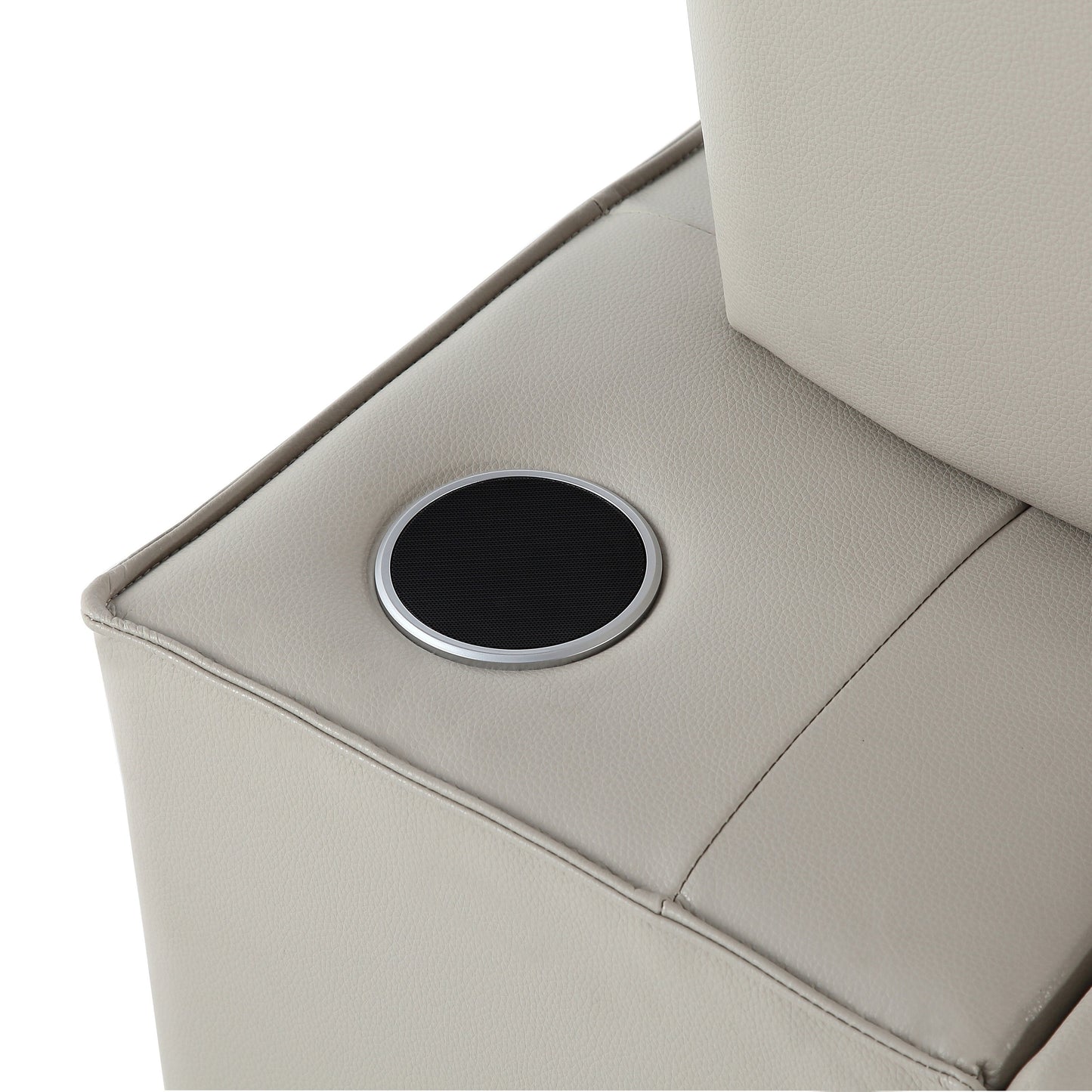 Fauteuil convertible 3 en 1, canapé inclinable réglable avec haut-parleurs Bluetooth, ports USB et oreiller moelleux